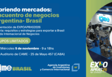 CAME invita a participar de la capacitación “Requisitos y estrategias para exportar a Brasil