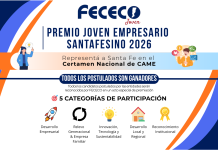 Premio Joven Empresario Santafesino 2026: FECECO Joven abre la convocatoria con nuevas categorías de premiación