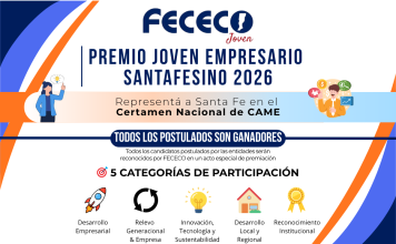 Premio Joven Empresario Santafesino 2026: FECECO Joven abre la convocatoria con nuevas categorías de premiación