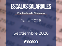 Escalas Salariales Empleados de Comercio | Julio a Septiembre 2026